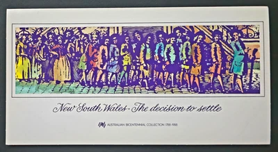 Australia Stamps SG # 1019-1022 (set of 4) Presentation Folder - Bicentennial - Image 1 of 4