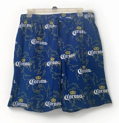 Corona Swim Trunks Mens Lrg Shorts Palm Tree Pockets Logo Summer Drawstring NWT  - Image 1 of 4