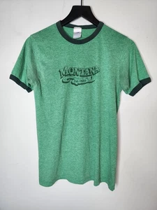 Camiseta verde Montana Travel Ringer talla pequeña/mediana - Imagen 1 de 5