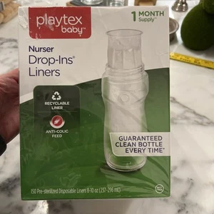 Playtex Baby Drop-Ins 150 LINERS for Nurser Bottles 8-10 oz New Discontinued - Picture 1 of 5