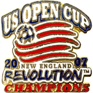 New England Revolution 2007 US Open Cup Champions Pin *NEW* - Picture 1 of 6