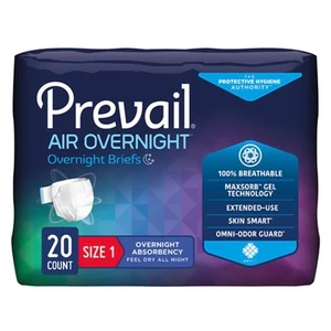 Prevail Air Overnight Brief, Overnight Absorbency - Picture 1 of 13