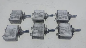 Six New 5A Airpax M39019/01-230 Circuit Breakers 240VAC/400Hz 50VDC - Picture 1 of 5