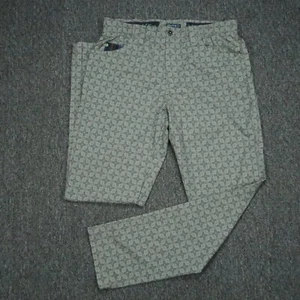 William Murray Pants Mens 32x33 Gray Abstract Straight Performance Wicking - Picture 1 of 11
