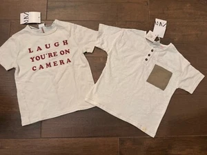 Zara Boys New 2 T Shirts 3-4 Years Old - Picture 1 of 7