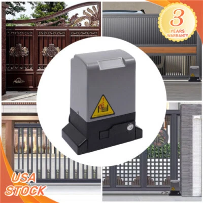 1800kg Automatic Sliding Gate Opener Motor Remotes Control Gate Opener 3968lbs - Image 1 of 4