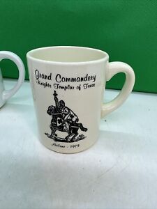 Rare Grand Commandery Knights Templar Texas Abilene 1979 Coffee Cup