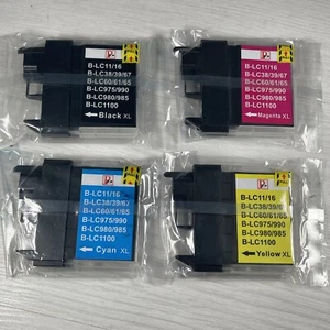LC 1100 LC 980 For Brother Ink Cartridge Set Black Cyan Magenta Yellow - Picture 1 of 5