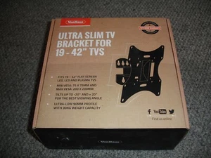Ultra Slim Tv Wall Bracket For 19 - 42" TVs - Picture 1 of 1