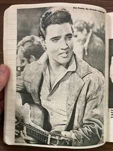 Elvis Presley Vintage Scrapbook Rare Danish Newspaper Clippings 1950s-1970s - Picture 1 of 24