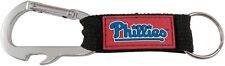 Philadelphia Phillies Premium Carabiner Clip Bottle Opener Keychain Baseball