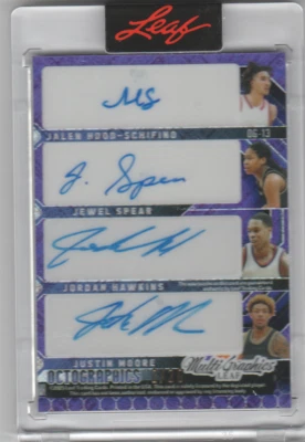 LEAF MULTIGRAPHICS OCTOGRAPHICS HOOD SCHIFINO HAWKINS AUTOGRAPH RC 8 AUTO #2/20 - Image 1 of 2