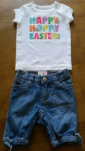 Easter shirt and capris size 6-12 mos, Old Navy/Carter's,  adorable!! - Picture 1 of 10