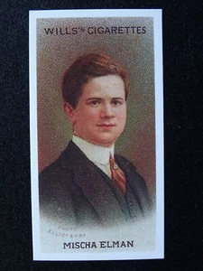 No.50 MISCHA ELMAN Musical Celebrities 2nd W.D.& H.O.Wills Ltd REPRO 1914 - Picture 1 of 1