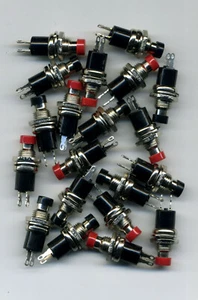 LOT DE 20 BOUTONS POUSSOIRS MINIATURES - Picture 1 of 1