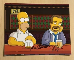 DAN CASTELLANETA & RICKY GERVAIS SIGNED 8x10 PHOTO AUTOGRAPHED THE SIMPSONS COA - Picture 1 of 1