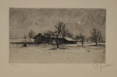 Peter Halm - Peter von Halm/handsigniert/200 Exemplare/ Radierung - Bild 1 von 3