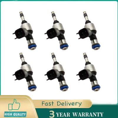 Juego de 6 inyectores de combustible 12629927 para Chevrolet Equinox 2010-2011 12642021 FJ1059 Foto 1 de 4