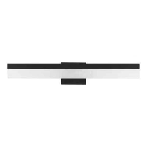 Hampton Bay Eldridge 24 in. Matte Black 1-Light LED Bathroom Vanity Light Bar - Picture 1 of 12