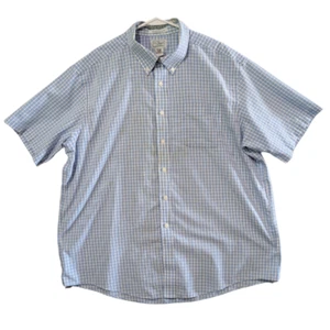 L.L. Bean Herren knitterarmes kurzärmliges kariertes Button Down Hemd XL Baumwolle - Bild 1 von 17