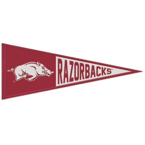 Arkansas Razorbacks Wool Pennant - 13"x32" Cover