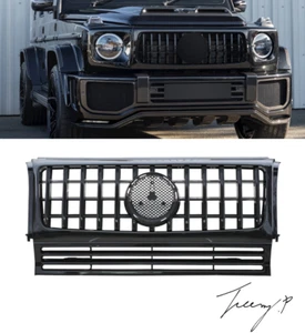 Mercedes G Wagon W463 1990-2018 Front Grille Panamericana GT Style Gloss Black - Picture 1 of 4