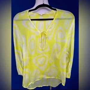 Top Roberto Cavalli estampado amarillo fluido - Imagen 1 de 3