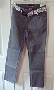 Boys Denim Jeans with Belt  Gray  Skinny Size 12 NEW - Picture 1 of 2