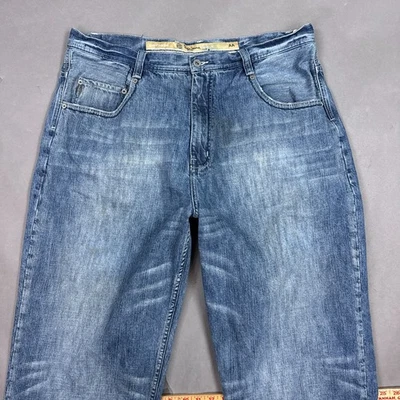 Vintage Pepe Jeans Mens 40x32 Blue Loose Baggy Washed Out Faded Denim Pant Wide - Image 1 of 4