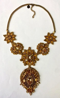 Collar HSN Deepa Por Deepa Gurnani Tono Dorado Dara 21" Cuentas Foto 1 de 4