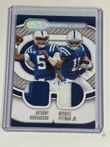 Parche doble Panini Absolute Anthony Richardson Michael Pittman 2024/49 #TTM-IND - Imagen 1 de 2