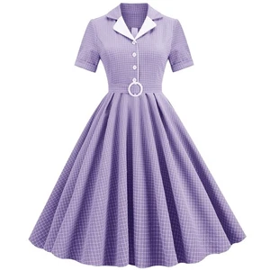 Vestidos para mujer años 50 vintage retro estilo años 50 pinup rockabilly cortos... - Imagen 1 de 6