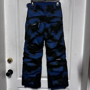 Youth Boys Patagonia Blue Black Snowshot Winter snow Pants Sz large 12 - Picture 1 of 7