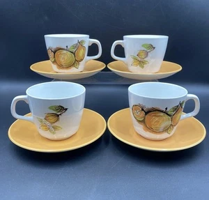 J&G Meakin Studio Set Of Four Cups And Saucers Vintage - Picture 1 of 24