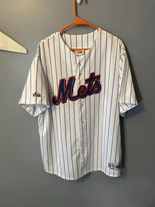 vintage new york mets Pinstripe jersey Stitched Majestic Authentic XL Jersey - Picture 1 of 5