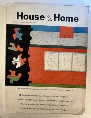 1956 House & Home Magazine June Issue ~ Mid-Century Modern Architecture & Desi - Image 1 of 4