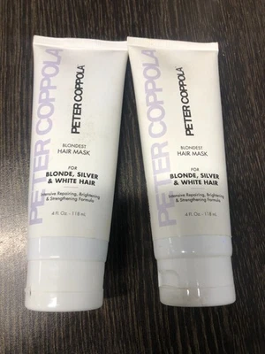 Mascarilla capilar rubia Peter Coppola para reparación de cabello rubio, plateado y blanco 4 oz. Foto 1 de 2