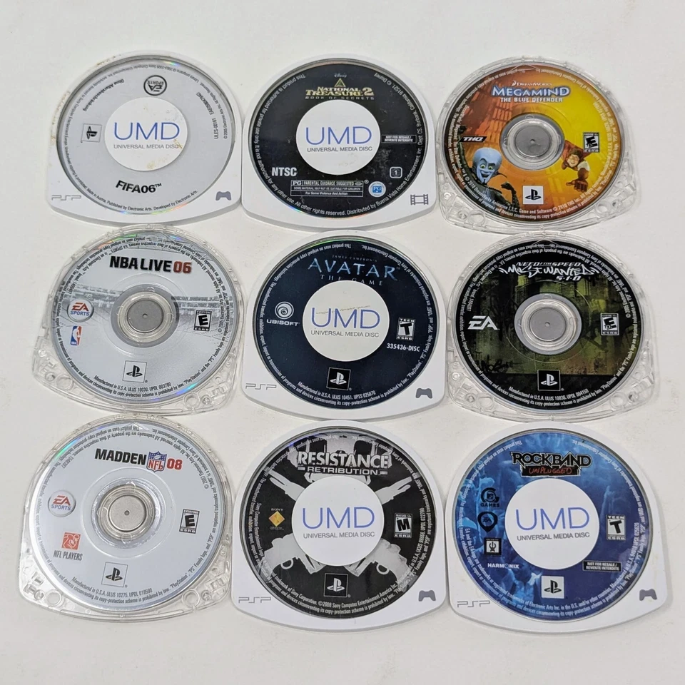 PlayStation Portable PSP - 9 Item Lot - Need for Speed Resistance - Tested - Image 1 of 1