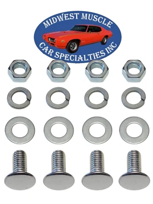 Pernos de parachoques GM Camaro Firebird GTO 442 Chevelle Cutlass Skylark GSX 442 4 piezas MG Foto 1 de 4