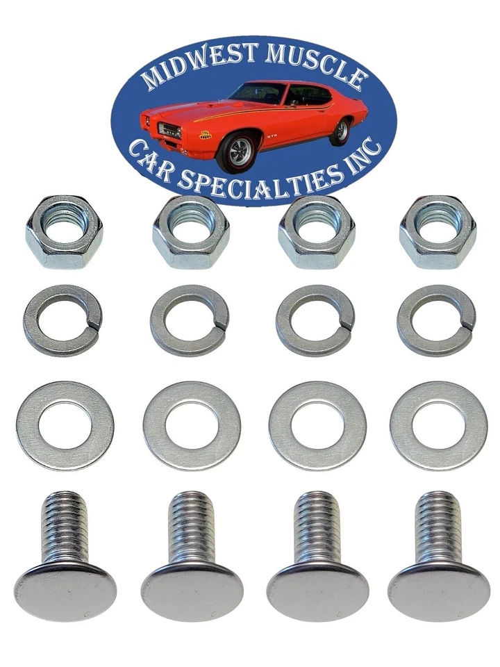 Pernos de parachoques GM Camaro Firebird GTO 442 Chevelle Cutlass Skylark GSX 442 4 piezas MG Foto 1 de 4