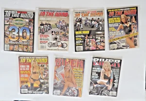 7 revistas vintage BIKER + IN THE WIND MOTOCICLETAS PERSONALIZADAS bikini niñas $13.95 - Imagen 1 de 5