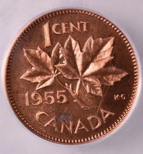 Correa de un centavo Canadá 1955 - ICG PL 67 RD - Imagen 1 de 3
