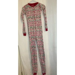 Little Blue House Childrens One Piece Pajamas Happy Holidays Size 14 Christmas - Picture 1 of 10
