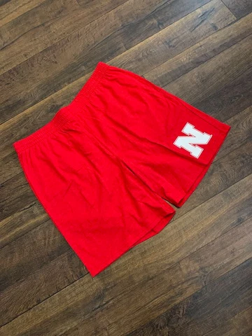 NCAA NEBRASKA HUSKERS , men's cotton blend pajama shorts, red, LARGE, New Cover