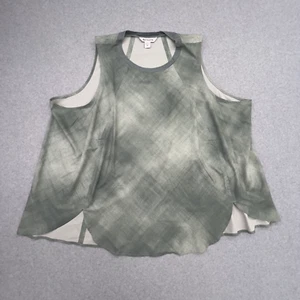 Athleta Shirt Womens 3X Green Tie Dye Sleeveless Performance Light Weight - Picture 1 of 8
