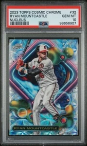 2023 Topps Cosmic Chrome - #32 Ryan Mountcastle Nucleus PSA 10 - Picture 1 of 2