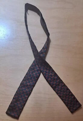 Pajarita de colección años 50 "The Adapta" Trad Preppy Silk Batwing Auto-Tie 1 5/8" Inglaterra Foto 1 de 4