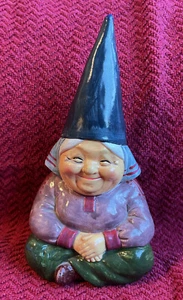 Vintage Lady Gnome Piggy Bank Unieboek B.V. 1979 Cute for Bank Collection - Picture 1 of 10