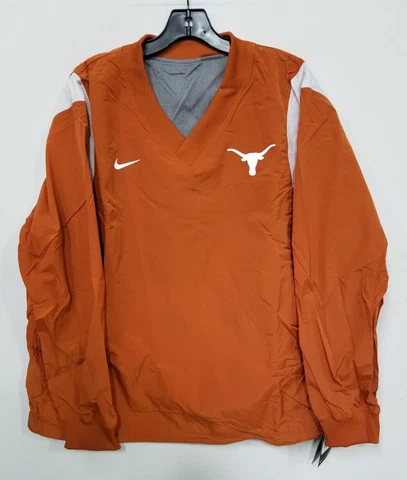 Nike Men's Texas Longhorns Reversible Pullover Windbreaker Sweatshirt Sz XL Cover