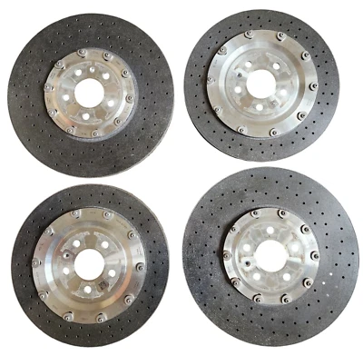 JUEGO PINZAS FRENO DELANTERO/TRASERO AUDI S8 CARBONO CERÁMICA Foto 1 de 4